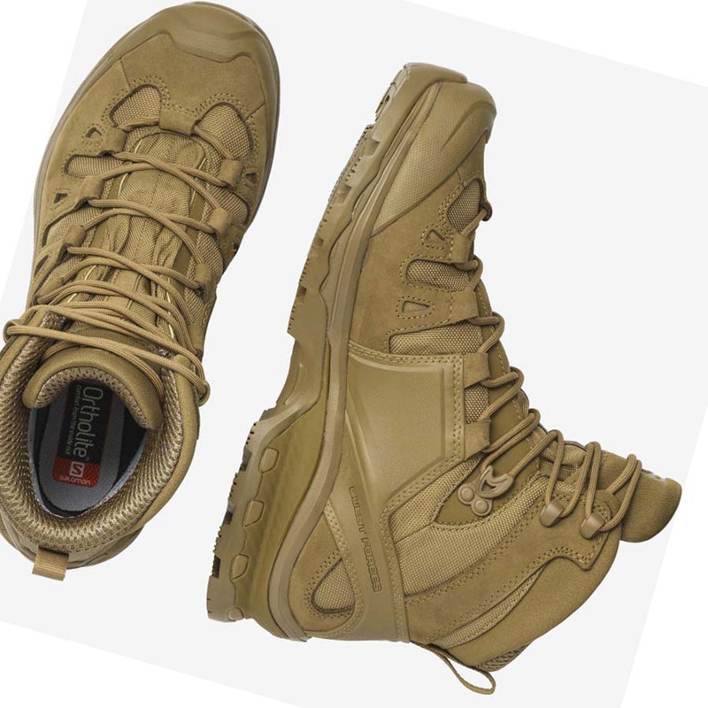 Salomon QUEST 4D GORE-TEX FORCES 2 Csizma Női Barna | 18376-LVMR