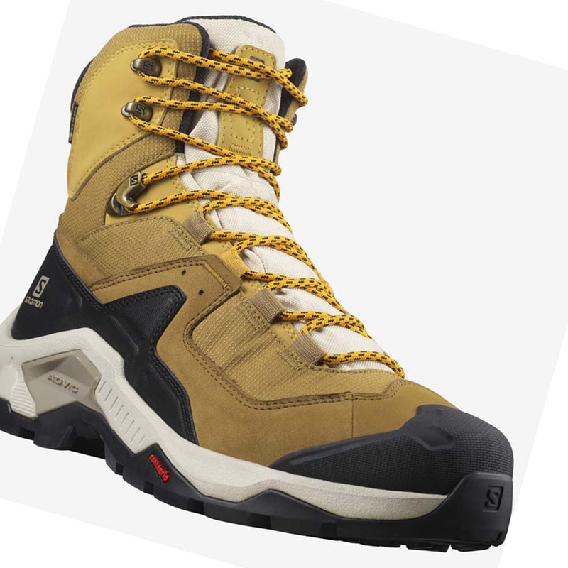 Salomon QUEST ELEMENT GORE-TEX Túracipő Férfi Sárga | 31679-BDWN