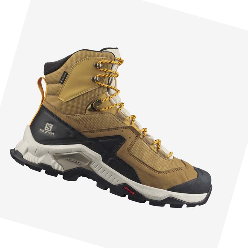Salomon QUEST ELEMENT GORE-TEX Túracipő Férfi Sárga | 31679-BDWN