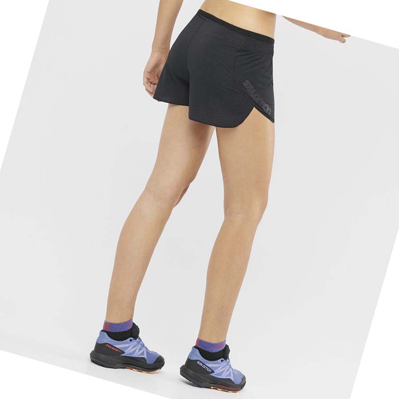 Salomon SENSE AERO 3'' Rövidnadrág Női Fekete | 01942-PQJH