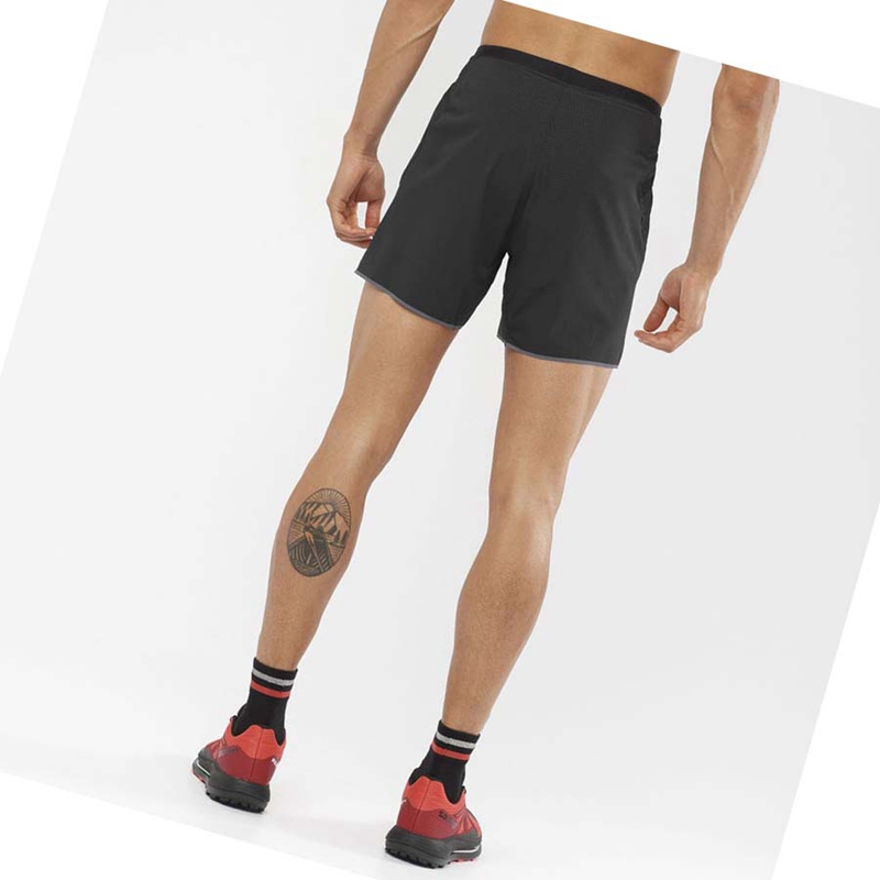 Salomon SENSE AERO 5'' Rövidnadrág Férfi Fekete | 51092-WQAI