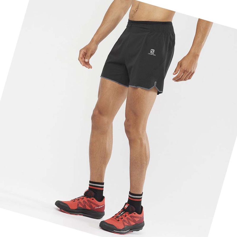 Salomon SENSE AERO 5'' Rövidnadrág Férfi Fekete | 51092-WQAI