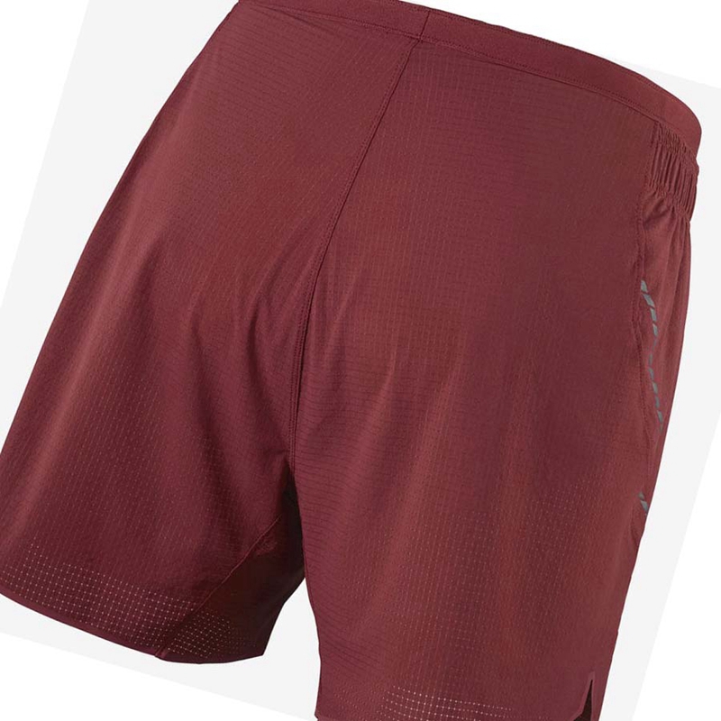 Salomon SENSE AERO 5'' Rövidnadrág Férfi Piros | 53790-JVDQ