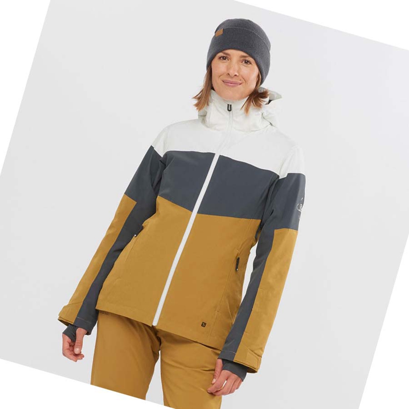 Salomon SLALOM Síkabátok Női Barna | 74962-LYKH