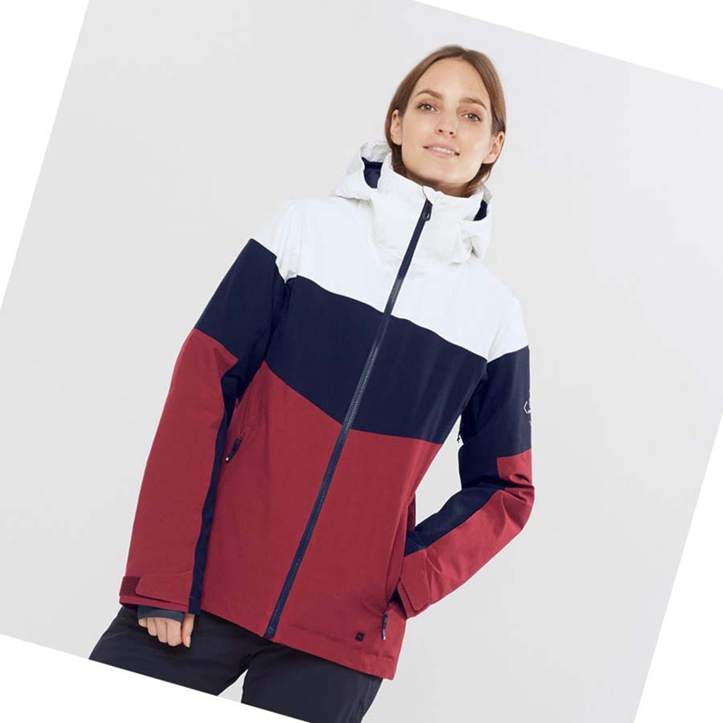 Salomon SLALOM Síkabátok Női Piros | 41925-XUWE