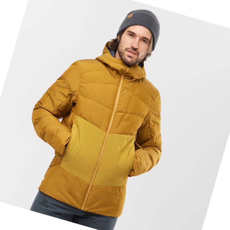 Salomon SNOWSHELTER Síkabátok Férfi Barna | 10689-HCXT