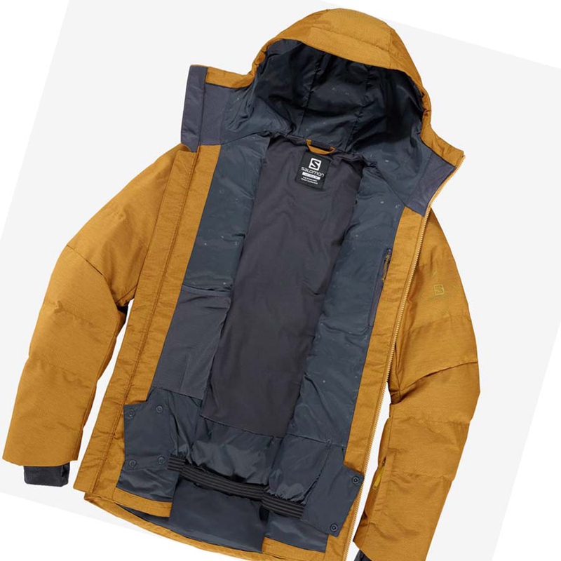 Salomon SNOWSHELTER Síkabátok Férfi Barna | 10689-HCXT