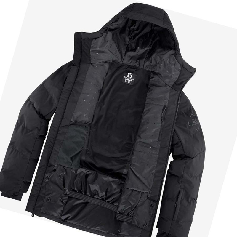 Salomon SNOWSHELTER Síkabátok Férfi Fekete | 26370-JWFM
