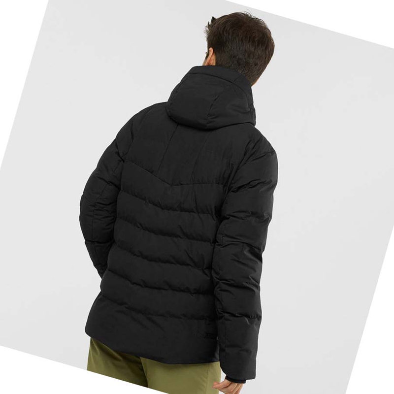 Salomon SNOWSHELTER Síkabátok Férfi Fekete | 26370-JWFM