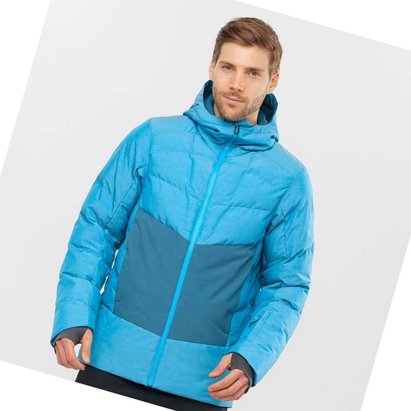 Salomon SNOWSHELTER Síkabátok Férfi Kék | 26938-OHCA