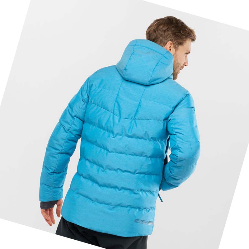 Salomon SNOWSHELTER Síkabátok Férfi Kék | 26938-OHCA