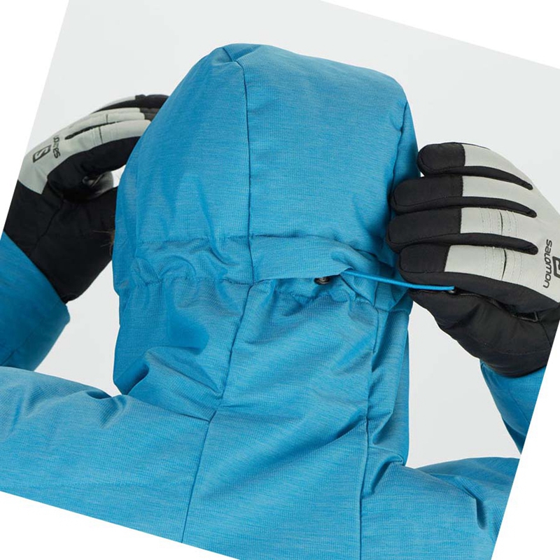 Salomon SNOWSHELTER Síkabátok Férfi Kék | 26938-OHCA