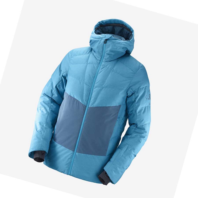 Salomon SNOWSHELTER Síkabátok Férfi Kék | 26938-OHCA