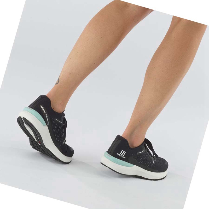 Salomon SONIC 4 Futócipő Női Fekete | 52973-ZNSA