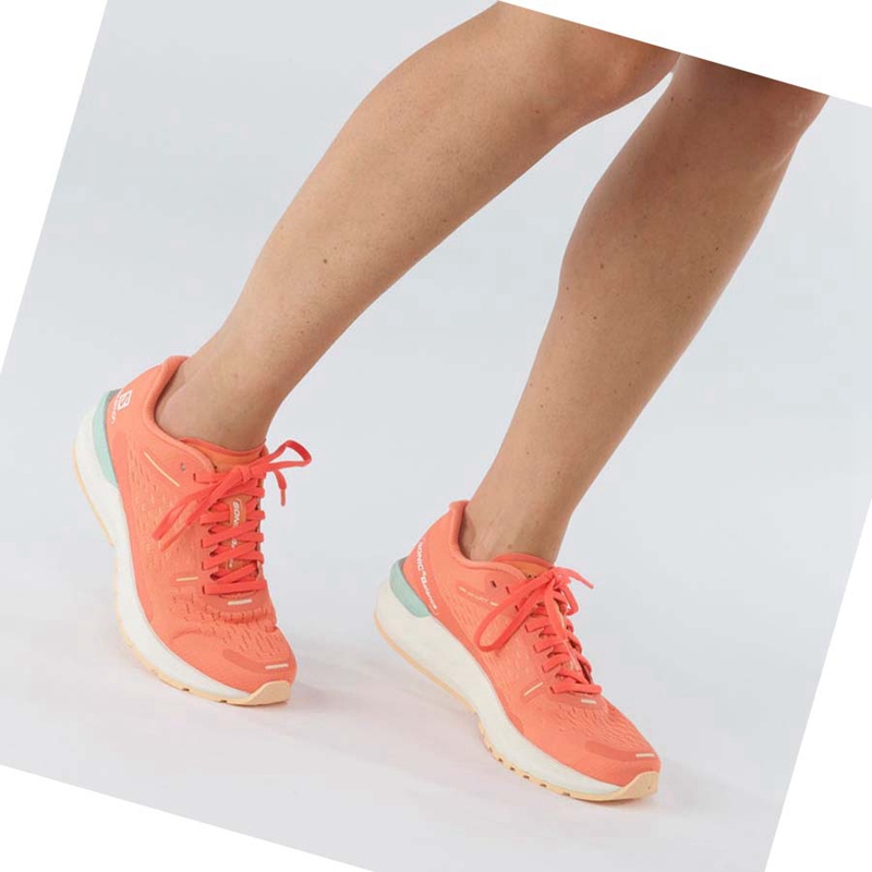 Salomon SONIC 4 Futócipő Női Narancssárga | 34921-JRKB