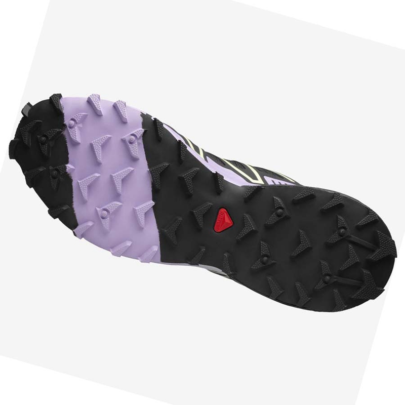 Salomon SPEEDCROSS 3 Tornacipő Női Fekete Lila | 29150-WNEL