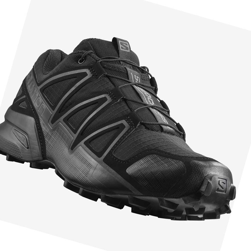 Salomon SPEEDCROSS 4 WIDE FORCES Csizma Női Fekete | 54169-UTQY