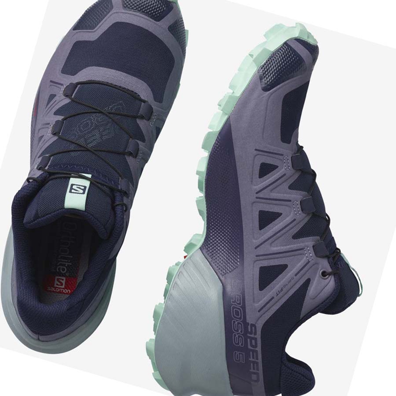 Salomon SPEEDCROSS 5 Trail Futócipő Női Lila | 04635-HUSF