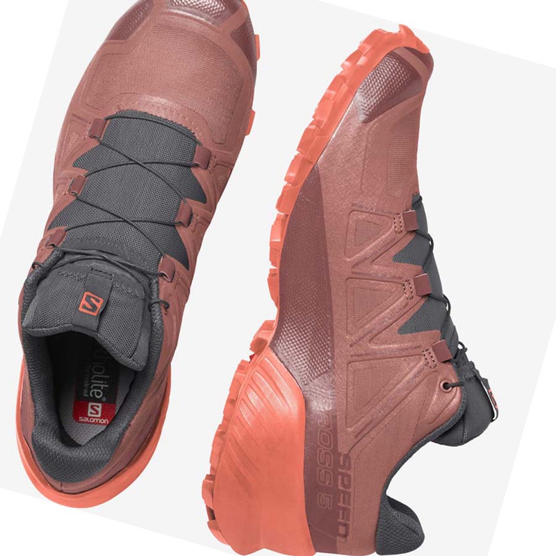 Salomon SPEEDCROSS 5 Trail Futócipő Női Narancssárga | 18049-NUFA