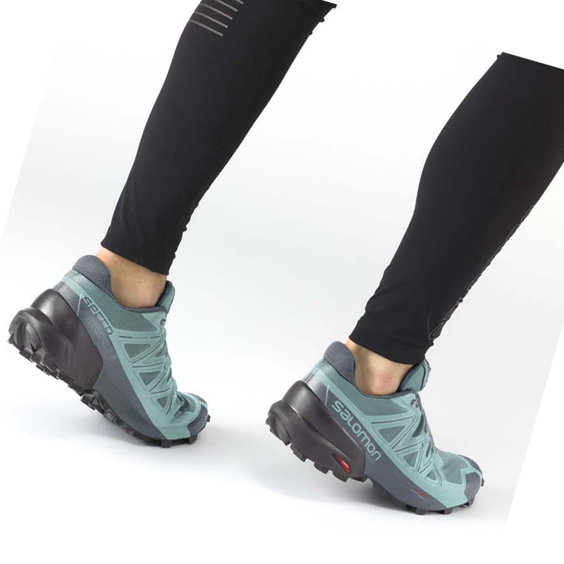 Salomon SPEEDCROSS 5 Trail Futócipő Női Zöld | 51708-CQXS