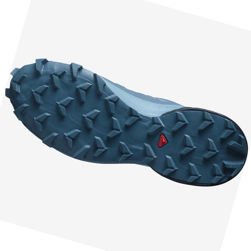 Salomon SPEEDCROSS 5 WIDE Trail Futócipő Női Kék | 87215-PDLG