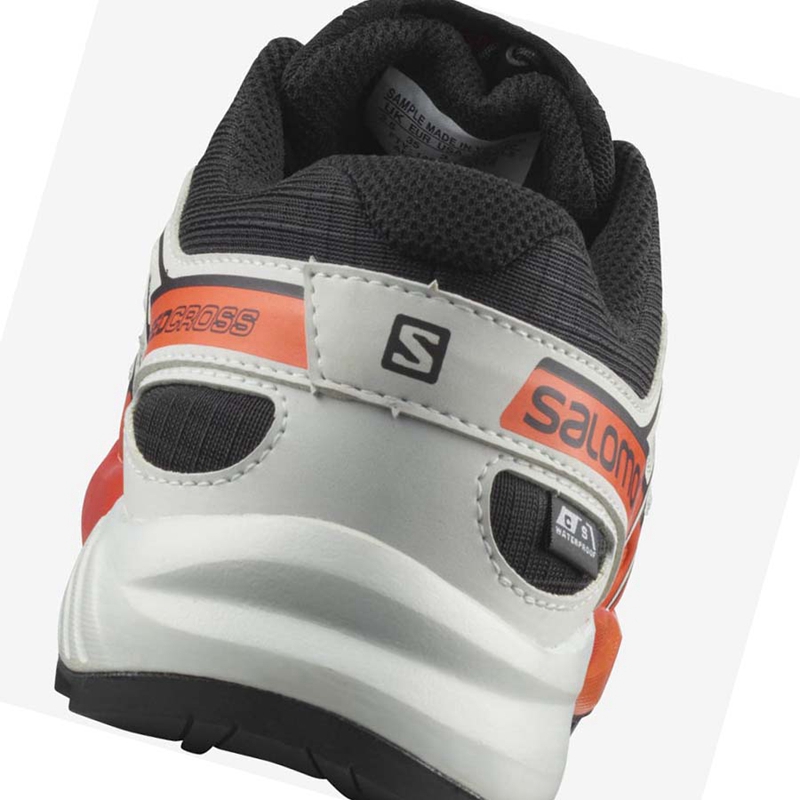 Salomon SPEEDCROSS CLIMASALOMON™ WATERPROOF Trail Futócipő Gyerek Fekete Rózsaszín | 93602-VURZ