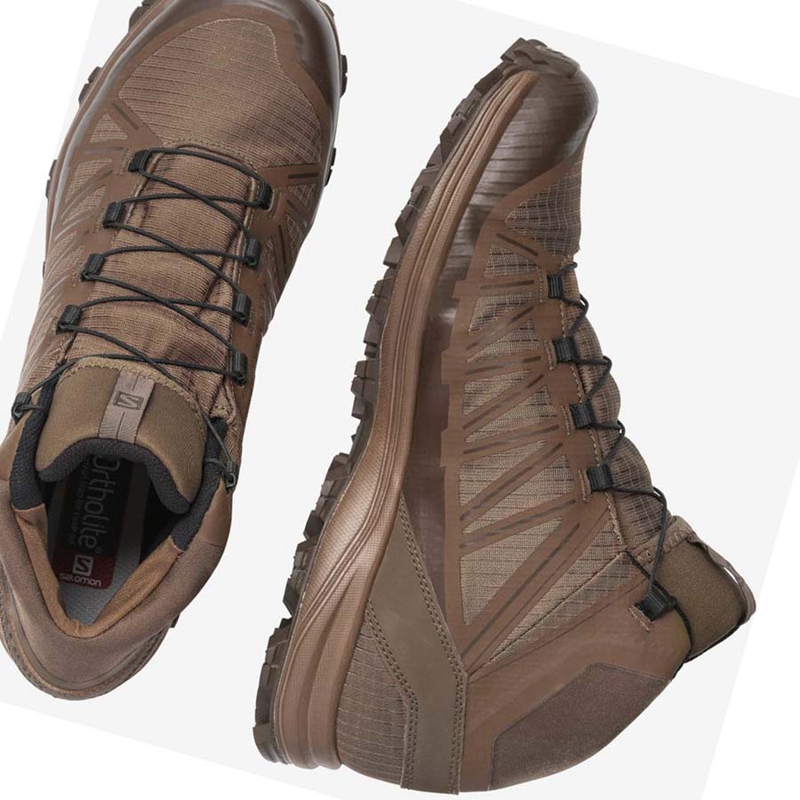 Salomon SPEED ASSAULT FORCES Csizma Férfi Barna | 21495-GRSX