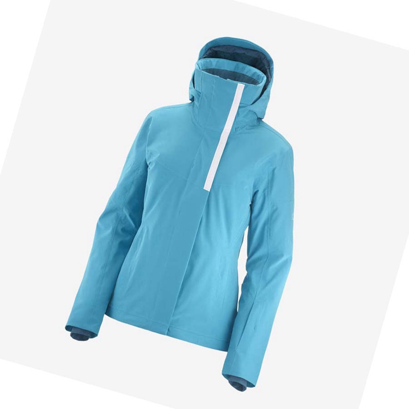 Salomon SPEED INSULATED Kabát Női Kék | 83967-UMCL