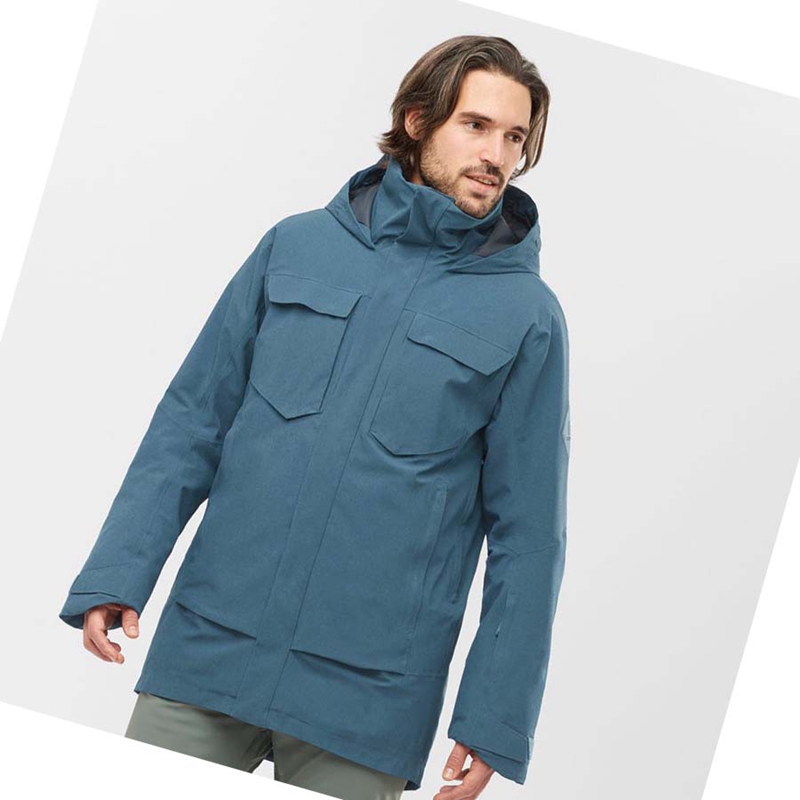 Salomon STANCE CARGO Síkabátok Férfi Kék | 32615-UPSL