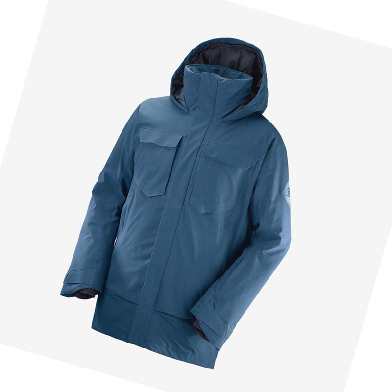 Salomon STANCE CARGO Síkabátok Férfi Kék | 32615-UPSL