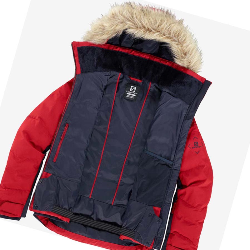 Salomon STORMCOZY Síkabátok Női Piros | 67352-PUBW