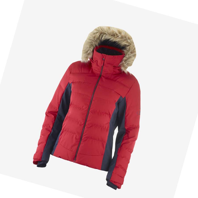 Salomon STORMCOZY Síkabátok Női Piros | 67352-PUBW