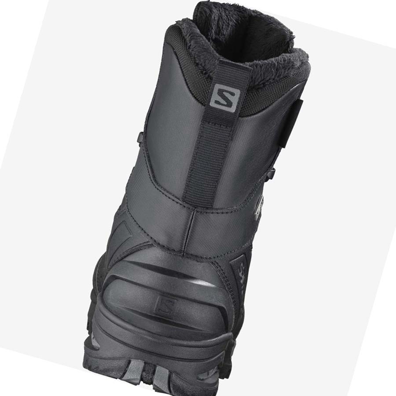 Salomon TOUNDRA FORCES CLIMASALOMON™ WATERPROOF Csizma Férfi Fekete | 64580-IWQY