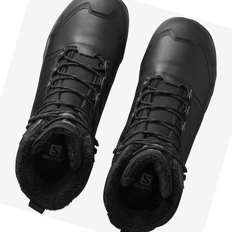 Salomon TOUNDRA PRO CLIMASALOMON™ WATERPROOF Téli Csizma Férfi Fekete | 32410-IJUZ