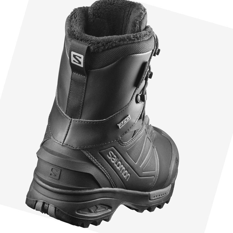 Salomon TOUNDRA PRO CLIMASALOMON™ WATERPROOF Téli Csizma Férfi Fekete | 32410-IJUZ