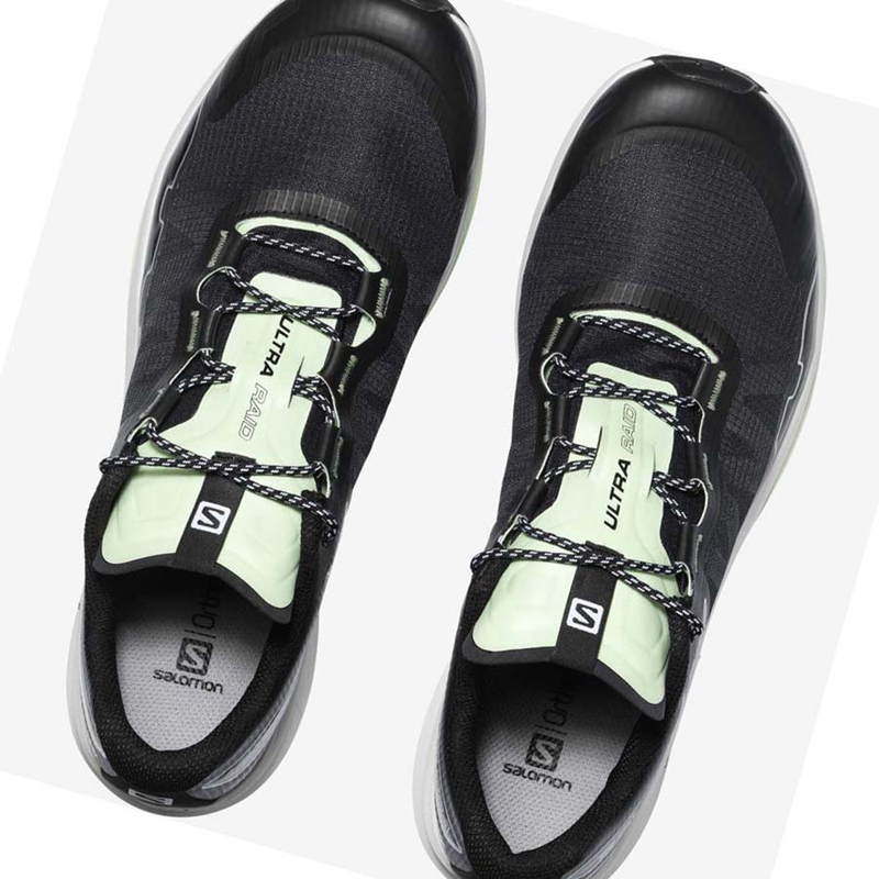 Salomon ULTRA RAID Tornacipő Férfi Fekete Menta | 97258-RZTW