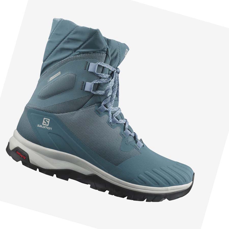 Salomon VAYA POWDER TS CSWP Téli Csizma Női Kék | 15829-CIYB