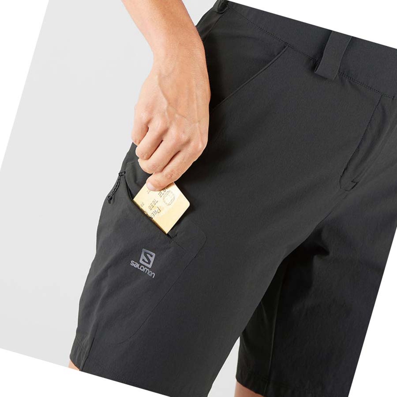Salomon WAYFARER Rövidnadrág Női Fekete | 52847-QFJR