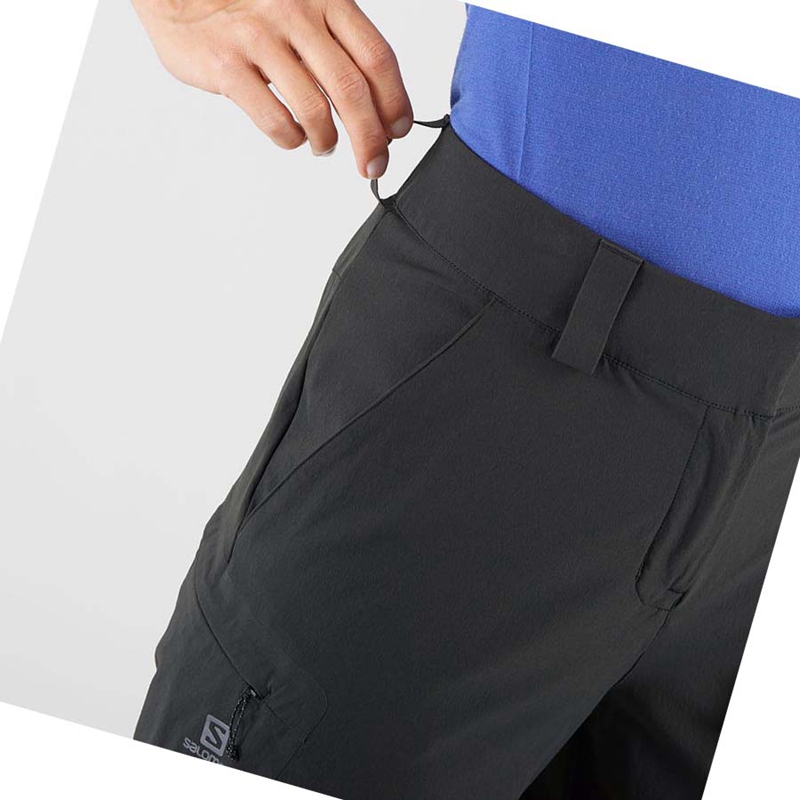 Salomon WAYFARER Rövidnadrág Női Fekete | 52847-QFJR