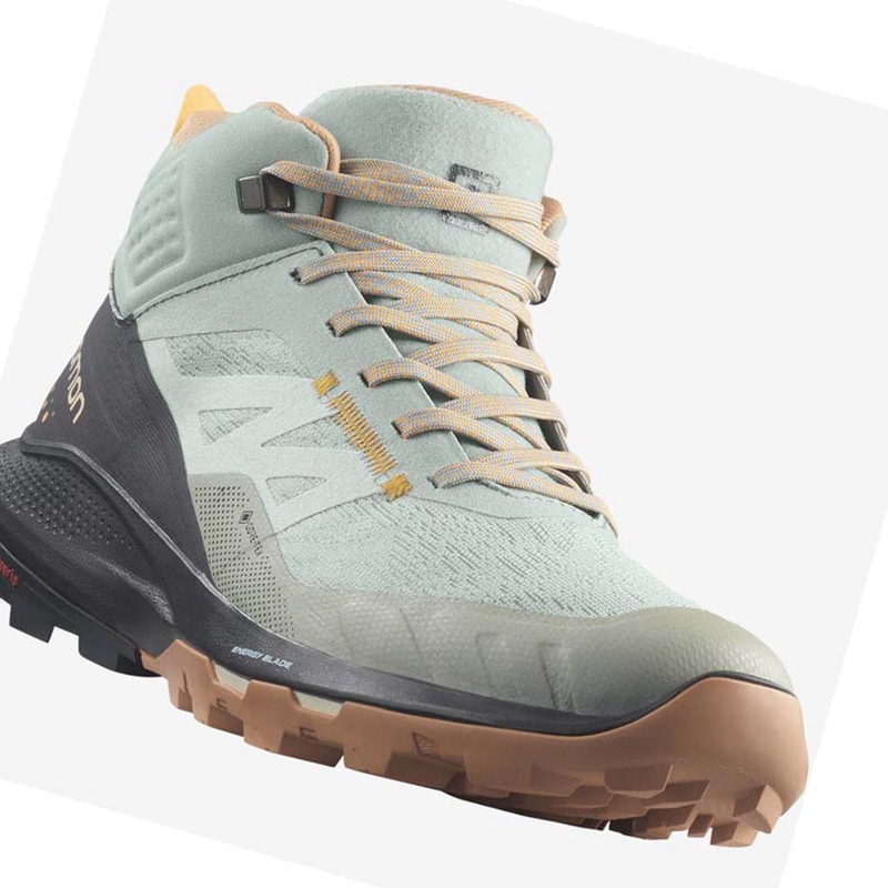 Salomon WoOUTPULSE MID GORE-TEX Túracipő Női Menta | 85304-KXHE