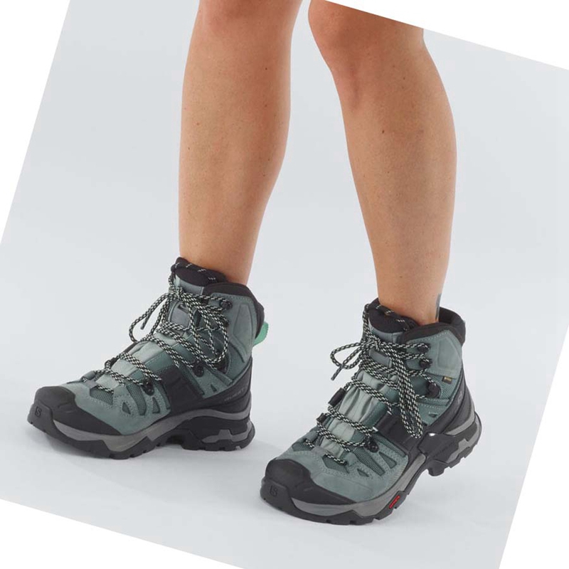 Salomon WoQUEST 4 GORE-TEX Túracipő Női Kék | 84310-EBAY