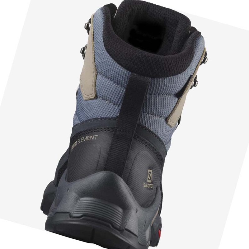 Salomon WoQUEST ELEMENT GORE-TEX Túracipő Női Fekete | 10634-EGRL