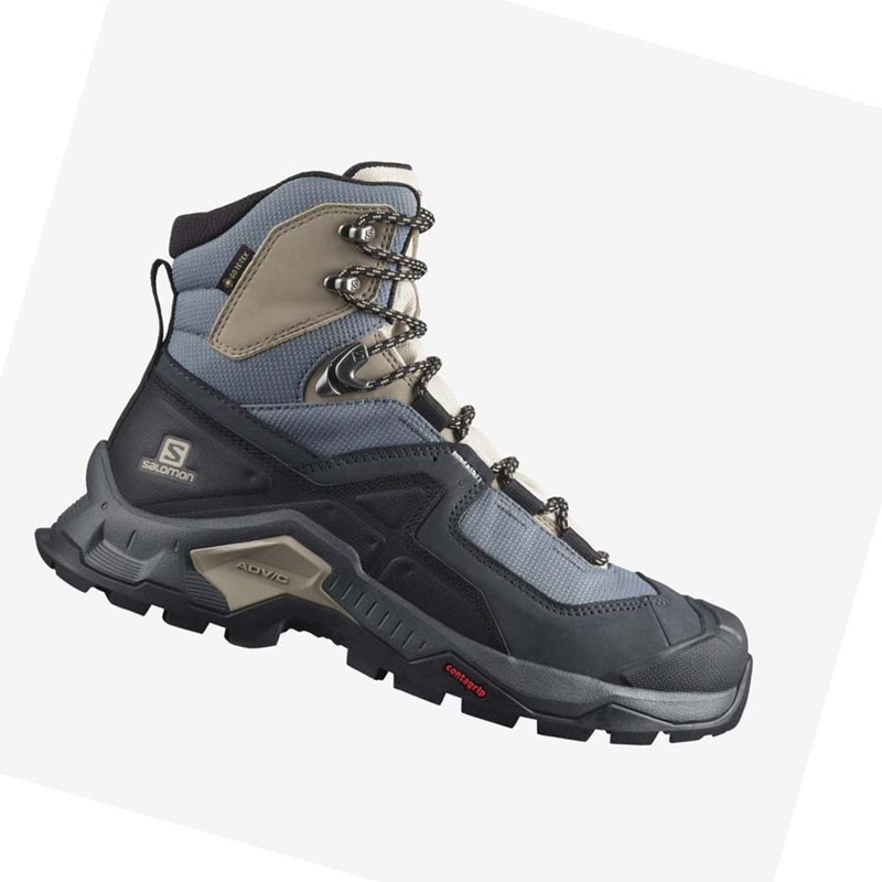 Salomon WoQUEST ELEMENT GORE-TEX Túracipő Női Fekete | 10634-EGRL