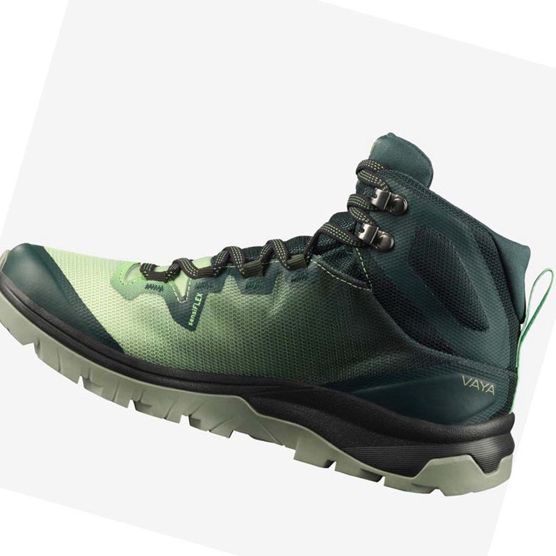 Salomon WoVAYA MID GORE-TEX Túracipő Női Zöld | 26974-NUQH