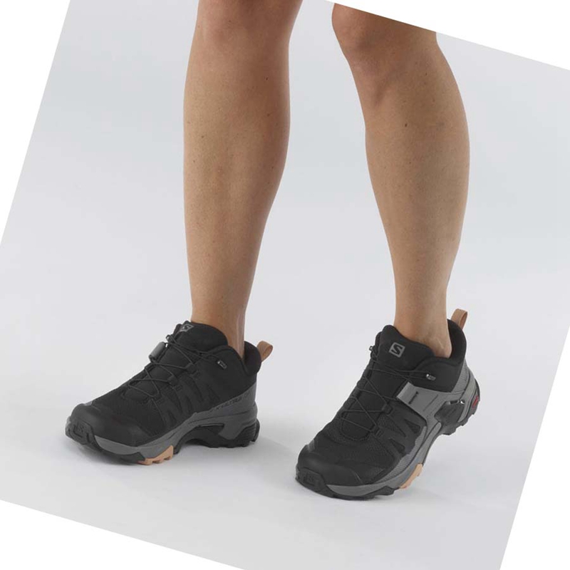 Salomon WoX ULTRA 4 Túracipő Női Fekete | 75246-ZJIC