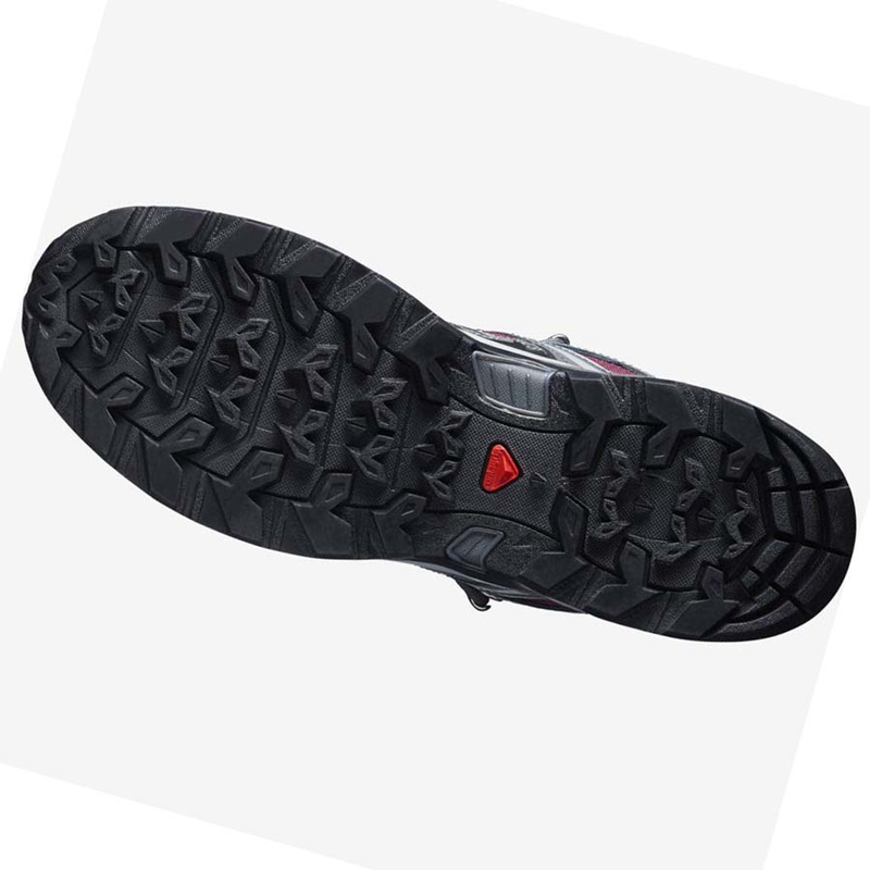 Salomon WoX ULTRA PIONEER MID CLIMASALOMON™ WATERPROOF Túracipő Női Piros | 10823-LXCB
