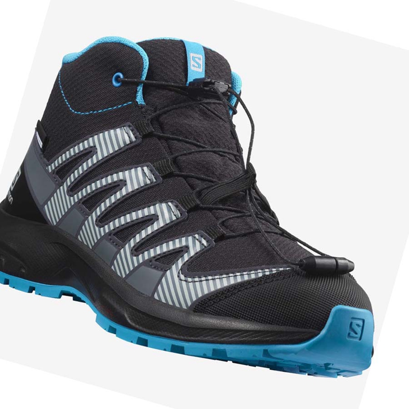 Salomon XA PRO V8 MID CLIMASALOMON™ WATERPROOF Túracipő Gyerek Fekete | 07954-WLJC