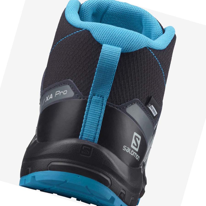 Salomon XA PRO V8 MID CLIMASALOMON™ WATERPROOF Túracipő Gyerek Fekete | 07954-WLJC