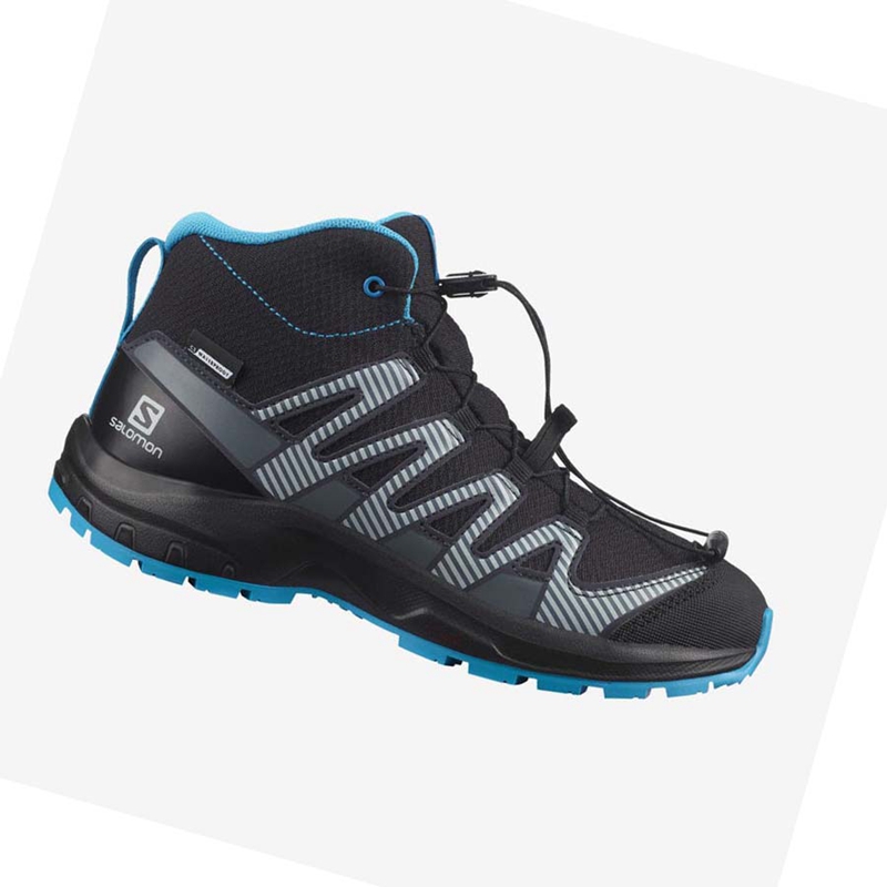 Salomon XA PRO V8 MID CLIMASALOMON™ WATERPROOF Túracipő Gyerek Fekete | 07954-WLJC