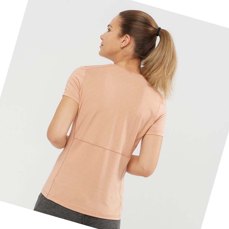 Salomon XA TEE W Póló Női Rózsaszín | 67312-SAHK